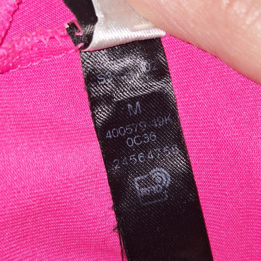 Victoria's Secret PINK Seamless Ribbed Sports Bra Bralette Hot Pink Size M - Picture 12 of 16